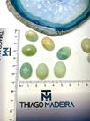 Pingente de Pedra Natural Jade Africana 15x20mm Meio Furo - 01 Unidade