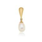 Pingente De Pérola Natural Gota Em Ouro 18k