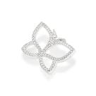 Pingente de prata 925 feminino borboleta cravejado zircônias rommanel 840054