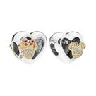 Pingente De Prata 925 Para Pulseira Mickey Minnie, Acessórios De Joias