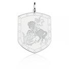 Pingente de Prata Escudo de São Jorge