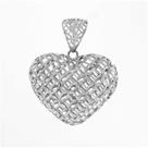 Pingente de Prata Loving Filigrana Dupla Face 15x17 Pingente de Prata Loving Filigrana Dupla Face 15x17
