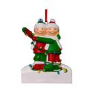 Pingente De Resina E Liga Metálica Personalizado Com Nome E Bênção Para Árvore De Natal Familiar