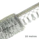 Pingente De Seda Tassel - Fita- Cinza Prata - Nº: 300 C/20M- Nybc Pingente De Seda Tassel - Fita- Cinza Prata - Nº: 300 C/20M- Nybc