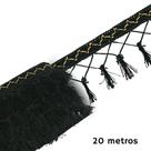 Pingente De Seda Tassel - Fita- Preto - Nº: 310 C/20M- Nybc