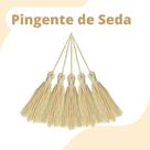 Pingente De Seda Tassel - Franja - Amarelo Bebê - Com 20 Unidades - Nybc