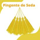 Pingente De Seda Tassel - Franja - Amarelo Gema - Com 20 Unidades - Nybc