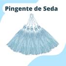 Pingente De Seda Tassel - Franja - Azul Bebê - Com 20 Unidades - Nybc