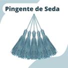 Pingente De Seda Tassel - Franja - Azul Hortênsia - Com 20 Unidades - Nybc