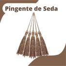 Pingente De Seda Tassel - Franja - Bege Escuro - Com 20 Unidades - Nybc