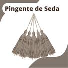 Pingente De Seda Tassel - Franja - Cinza - Com 20 Unidades - Nybc