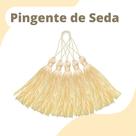 Pingente De Seda Tassel - Franja - Creme - Com 20 Unidades - Nybc