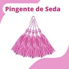 Pingente De Seda Tassel - Franja - Rosa Bebê - Com 50 Unidades - Nybc