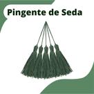 Pingente De Seda Tassel - Franja - Verde Escuro - Com 50 Unidades - Nybc