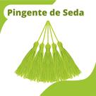 Pingente De Seda Tassel - Franja - Verde Folha - Com 20 Unidades - Nybc