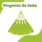 Pingente De Seda Tassel - Franja - Verde Folha - Com 50 Unidades - Nybc