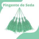Pingente De Seda Tassel - Franja - Verde Mar - Com 20 Unidades - Nybc