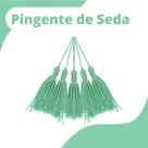 Pingente De Seda Tassel - Franja - Verde Mar - Com 50 Unidades - Nybc