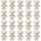 Pingente de urso de pelúcia SEWACC Mini, 20 peças, chaveiro de bichos de pelúcia
