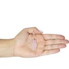 PINGENTE DENTE DE PEDRA QUARTZO ROSA - (3 a 4,5)cm