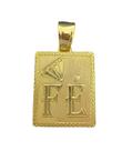 Pingente diamante fé gg - banhado a ouro 18k Pingente diamante fé gg - banhado a ouro 18k