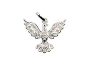 Pingente Divino Espirito Santo 15mm Zircônia Cravejada