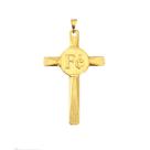 Pingente Dourado Masculino Cruz Crucifixo Fé Banhado a Ouro 18k Pingente Dourado Masculino Cruz Crucifixo Fé Banhado a Ouro 18k