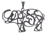 Pingente Elefante prosperidade Prata 925 Marcasssitas C/ Caixa Veludo