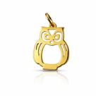Pingente em Ouro 18k Coruja Vazada - Joia Elegante e Significativa