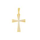 Pingente em Ouro 18k Cruz com Diamantes - AU7007 Pingente em Ouro 18k Cruz com Diamantes - AU7007