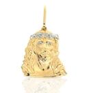Pingente em Ouro 18K Face de Cristo Grande