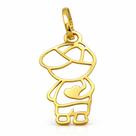 Pingente em Ouro 18k Menino com Coração - Joia Exclusiva