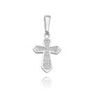 Pingente em Prata 925 Crucifixo Cravejado Elegante