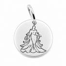 Pingente em Prata 925 Medalha Iemanjá - Joia Elegante e Durável