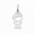 Pingente em Prata 925 Menino de Bone - Joia Exclusiva