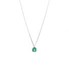 PINGENTE ESMERALDA NATURAL PONTO DE LUZ RETANGULAR 1.35CTS prata 925 - 42509 65U