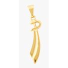 Pingente espada de iansã banhado a ouro 18k
