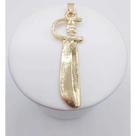 Pingente espada de ogum banhado a ouro 18k