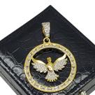 Pingente Espírito Santo Cravejado Com Zirconias Banho De Ouro 18k 4659A