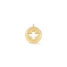 Pingente Espirito Santo de Prata 925 com banho Dourado