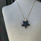 Pingente estrela c/ strass- ônix Pingente estrela c/ strass- ônix