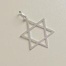 Pingente Estrela de Davi 2,5 cm Prata