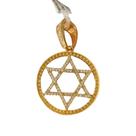 Pingente Estrela De Davi - Banhado a ouro 18k