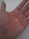 Pingente Estrela De Davi Em Em Ouro 18k-750
