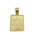 Pingente estrela de davi g - banhado a ouro 18k