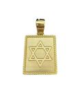 Pingente estrela de davi g - banhado a ouro 18k