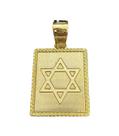 Pingente estrela de davi gg - banhado a ouro 18k