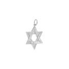 Pingente Estrela De Davi Judaica Prata 925 Kl