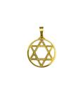 Pingente estrela de davi m - banhado a ouro 18k