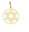 Pingente Estrela de Davi Ouro 18 k Peso 0.60 Grama 10 mm Pingente Estrela de Davi Ouro 18 k Peso 0.60 Grama 10 mm